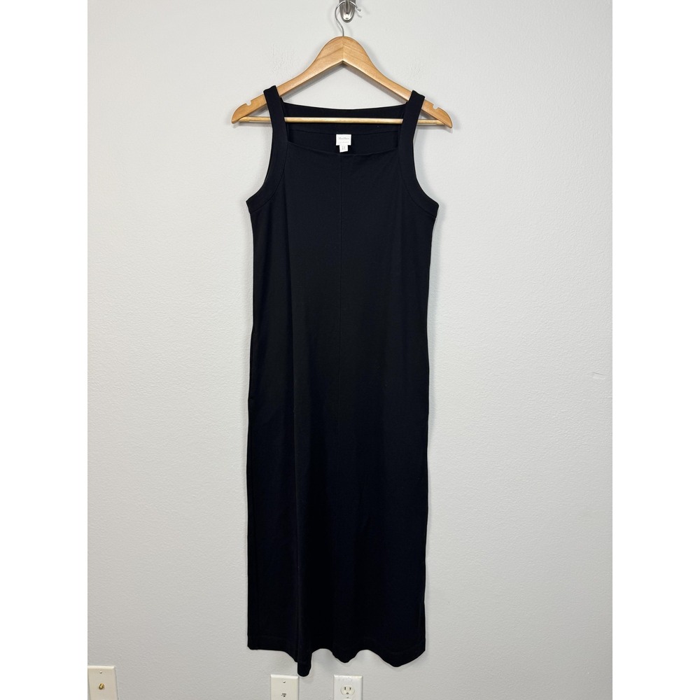 MaxMara Leisure‎ Dress Women's Small Black Sleeveless Tank Midi Knit Minimalist